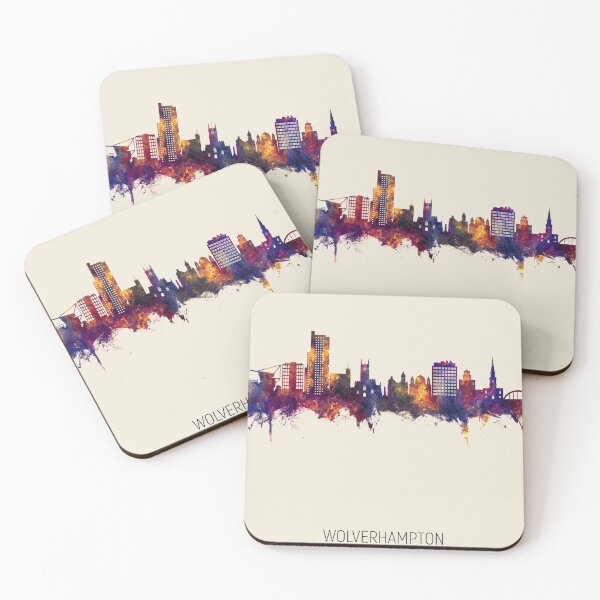 Item preview, Wolverhampton England Skyline designed and sold by ArtPrints.