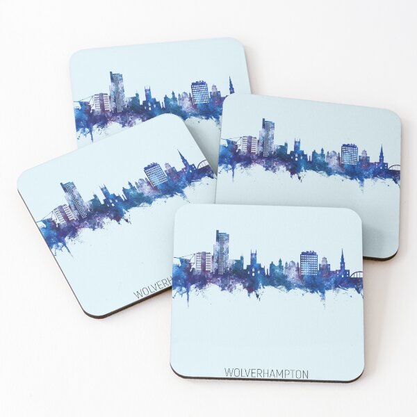 Item preview, Wolverhampton England Skyline designed and sold by ArtPrints.