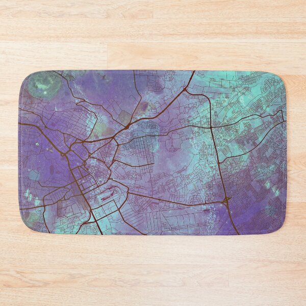Item preview, Nairobi Kenya Watercolor Street Map  designed and sold by IvonDesign.