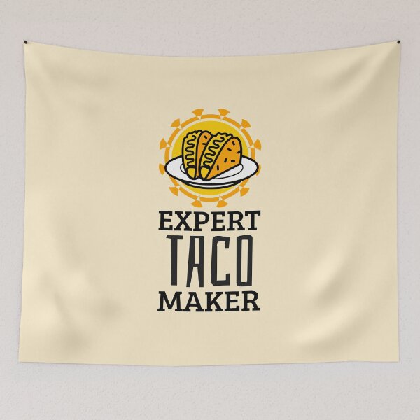 Item preview, Two Tacos Home Cook Funny Cartoon Meme Quote designed and sold by javes93.