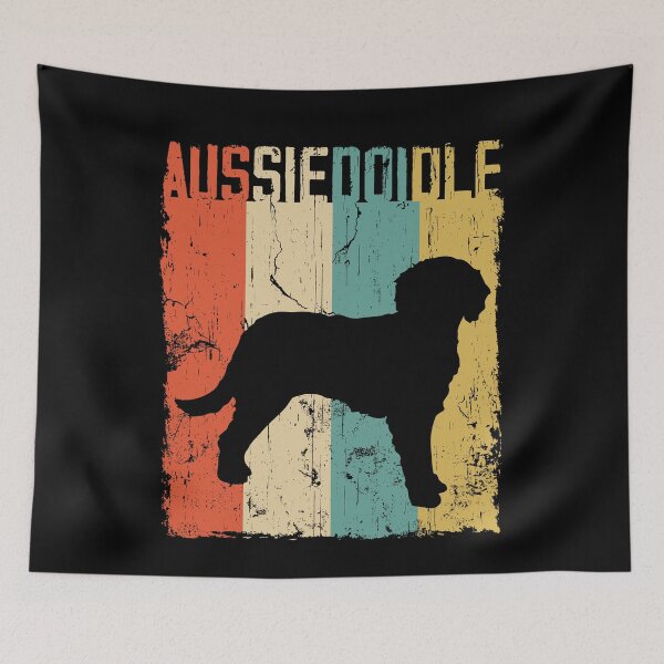 Item preview, aussiedoodle Vintage Retro Classis Dog Lover Gift designed and sold by rafaeltto.