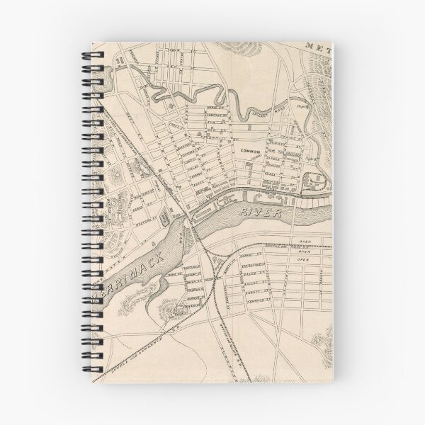 Item preview, Vintage Lawrence MA Map (1859) designed and sold by BravuraMedia.