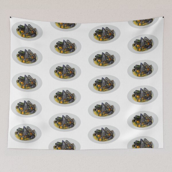 Item preview, Moules Mariniere in a White Bowl designed and sold by MarkUK97.