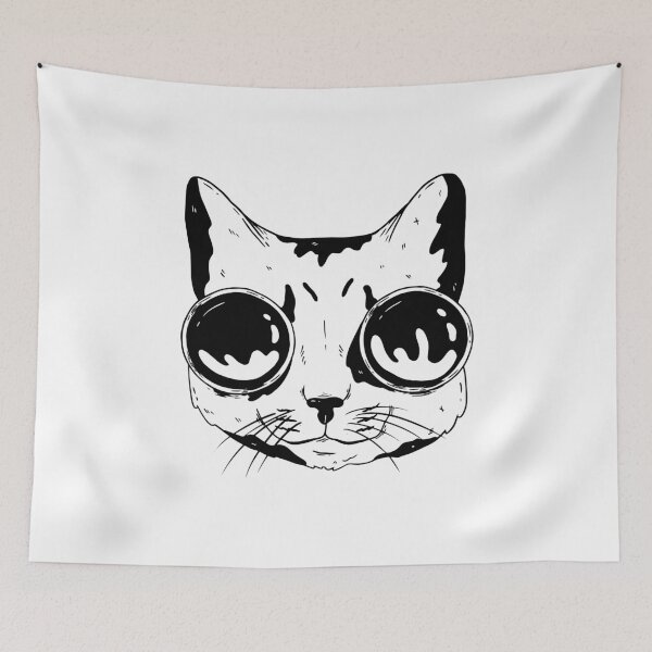 Item preview, Cat with welding goggles designed and sold by DerSenat.