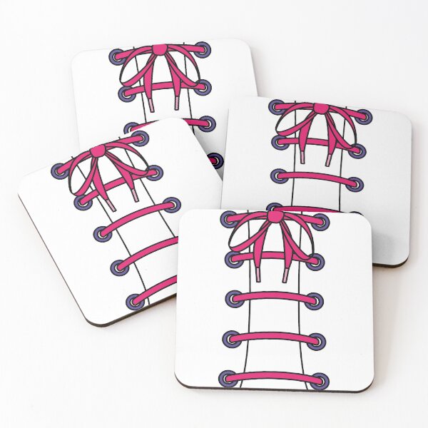 Item preview, Pink Laced Up Laces with Purple Eyelets designed and sold by forfun-art.