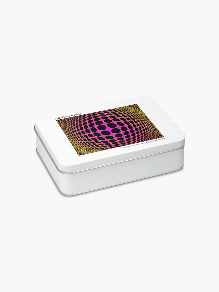 Alternate view of Victor Vasarely Homage 201 Jigsaw Puzzle