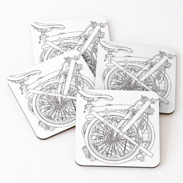 Item preview, Folding Bike - Black lines designed and sold by ShankTandra06.