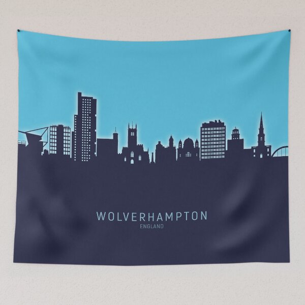 Item preview, Wolverhampton England Skyline designed and sold by ArtPrints.