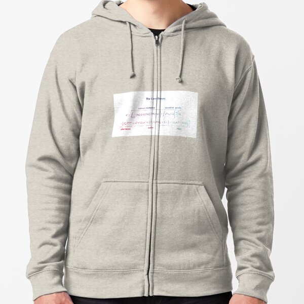 The Core Theory: Quantum Mechanics, Spacetime, Gravity, Other Forces, Matter, Higgs Zipped Hoodie