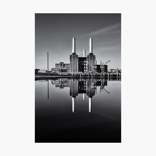 Battersea Power Station (England) Mono Photographic Print