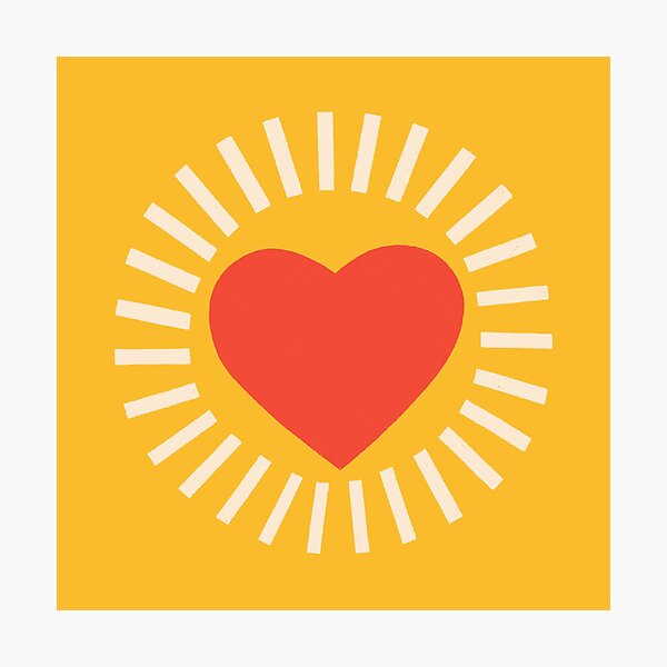 WARM HEART Photographic Print