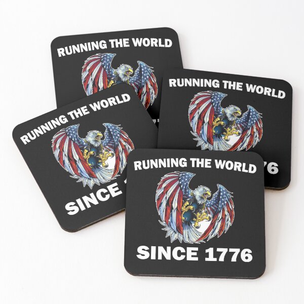 Item preview, Running The World Since 1776 American Eagle USA Flag designed and sold by SpookshowDesign.