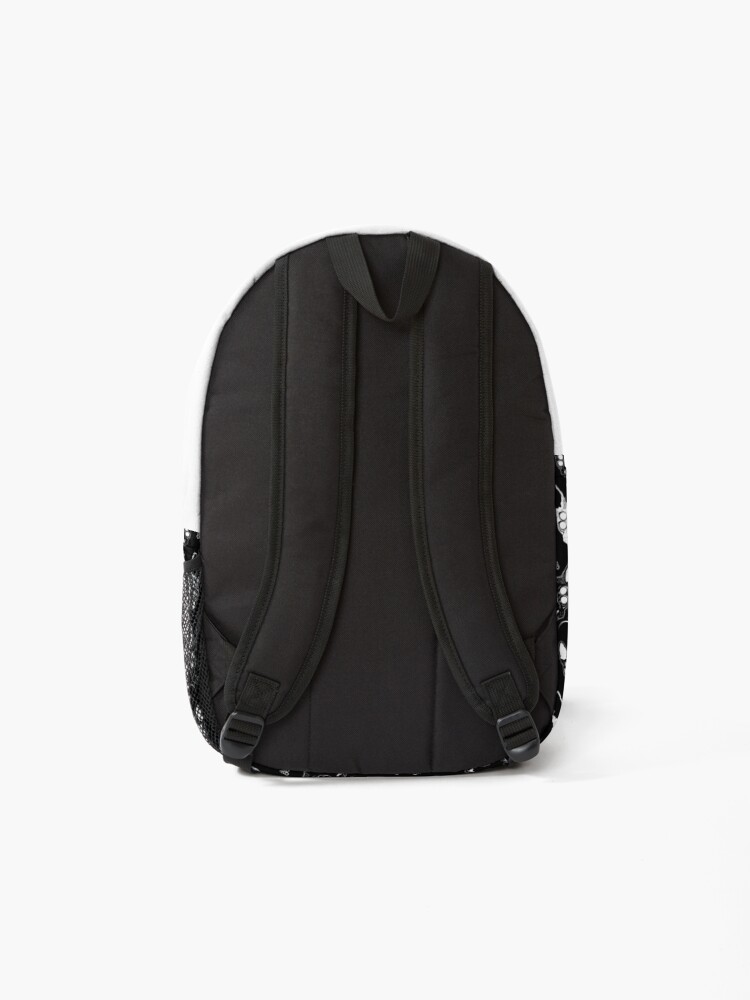 Alternate view of Sphynx cats with ankh and Leviathan cross symbols Backpack
