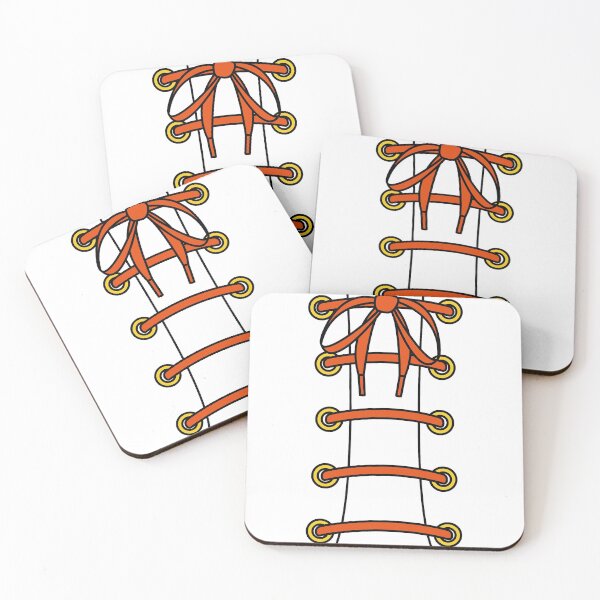 Item preview, Orange Laced Up Laces with Yellow Eyelets designed and sold by forfun-art.