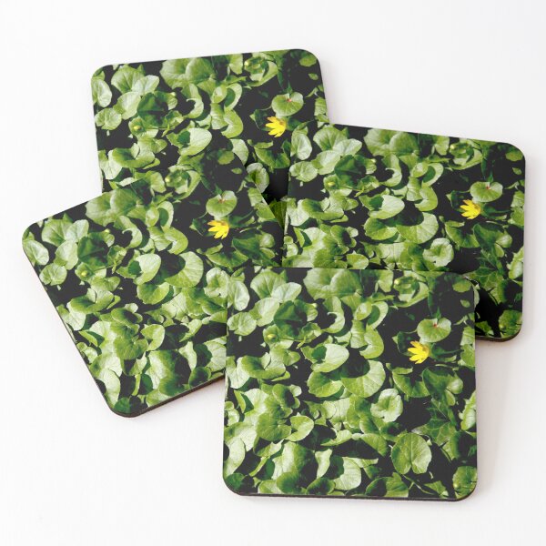 Item preview, Yellow Viola biflora forest flower leaves carpet	 designed and sold by EstelleRossetti.