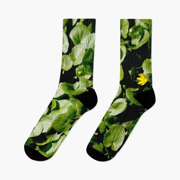 Item preview, Yellow Viola biflora forest flower leaves carpet	 designed and sold by EstelleRossetti.