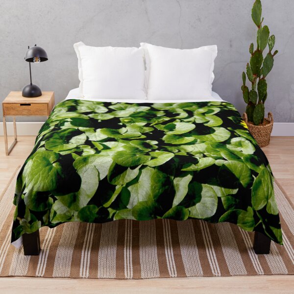 Item preview, Yellow Viola biflora forest flower leaves carpet designed and sold by EstelleRossetti.