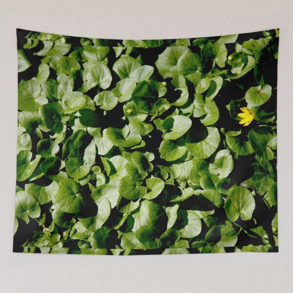 Item preview, Yellow Viola biflora forest flower leaves carpet	 designed and sold by EstelleRossetti.