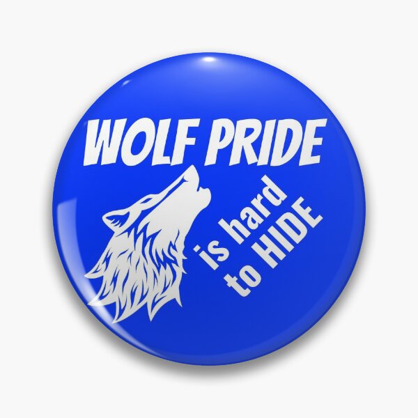Item preview, Wolf Pride is Hard to Hide - Blue designed and sold by TMIstories.