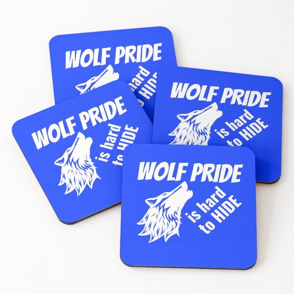 Item preview, Wolf Pride is Hard to Hide - Blue designed and sold by TMIstories.