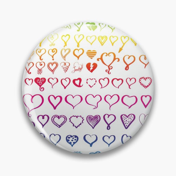 Item preview, Hearts doodle collection spectrums colour. designed and sold by ShutterKapan.