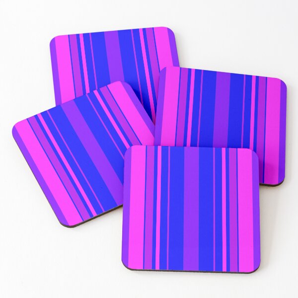 Item preview, Blue Bytes Magenta Vertical Balanced Stripes designed and sold by weirdAffect.