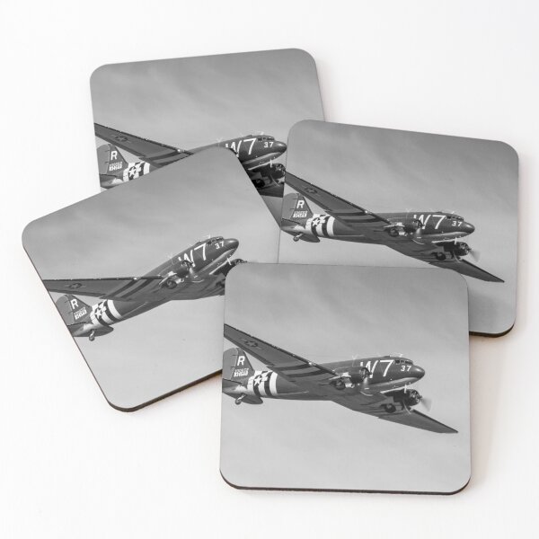 Item preview, Douglas C-47 Skytrain Whiskey 7 black and white version designed and sold by Flight Artworks.