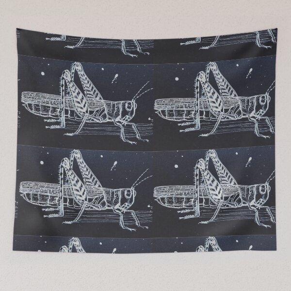Item preview, I hear crickets insects in ink  designed and sold by Liz HL Art Shop.