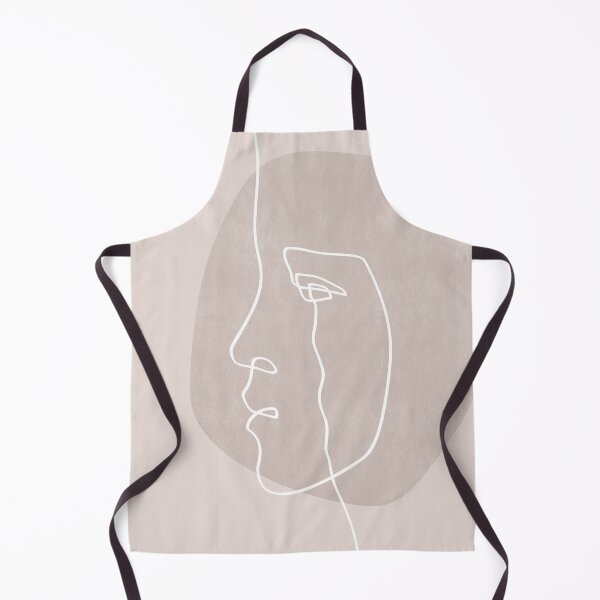 Item preview, One Line Face on Beige designed and sold by TheRedFinch.