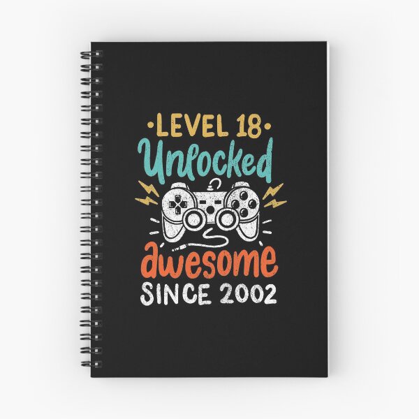 Item preview, Level 18 Unlocked Awesome Since 2002 Birthday Age designed and sold by haselshirt.