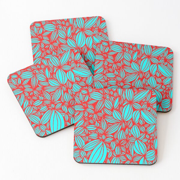Item preview, teal and red designed and sold by MuddyPigArt.
