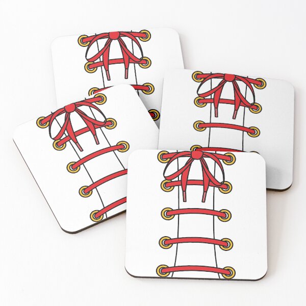 Item preview, Red Laced Up Laces with Orange Eyelets designed and sold by forfun-art.