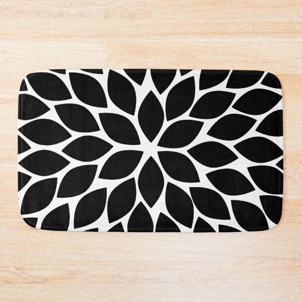 Item preview, Black and White Chrysanthemum designed and sold by ColorObsession.