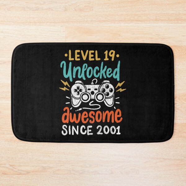 Item preview, Level 19 Unlocked Awesome Since 2001 Birthday Age designed and sold by haselshirt.