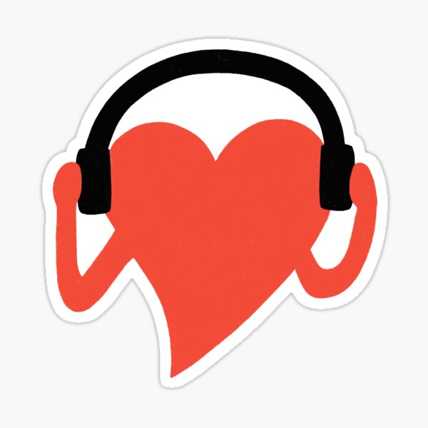 GROOVING HEART Sticker