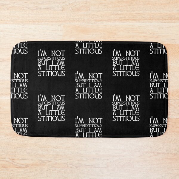 Item preview, I'm Not Superstitious But I Am A Little Stitious Novelty Gift  designed and sold by Akmloza.