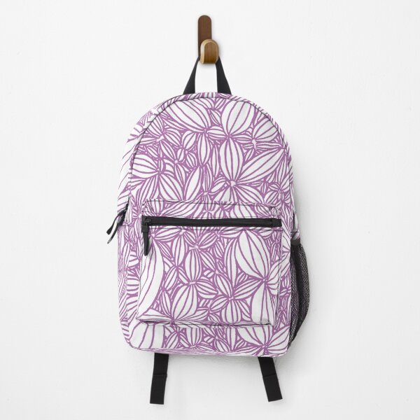 Item preview, purple and white leaf pattern designed and sold by MuddyPigArt.