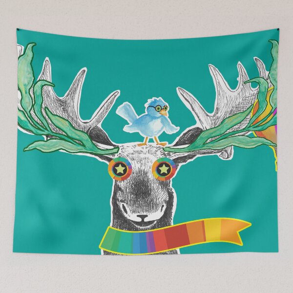 Item preview, Cartoon elk designed and sold by Rama Geeves.