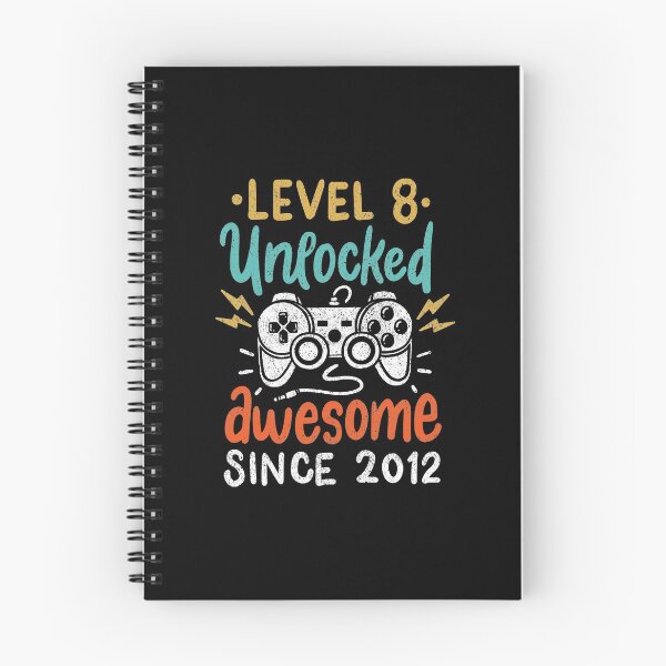 Item preview, Level 8 Unlocked Awesome Since 2012 Birthday Age designed and sold by haselshirt.
