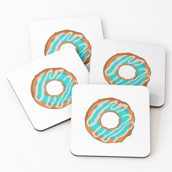 Item preview, Donut turquoise Chocolate Glaze Cupcake designed and sold by MGO-Design.