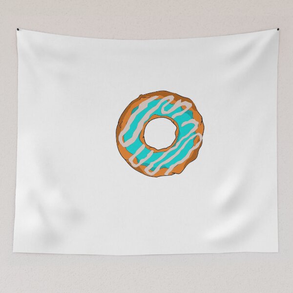 Item preview, Donut turquoise Chocolate Glaze Cupcake designed and sold by MGO-Design.