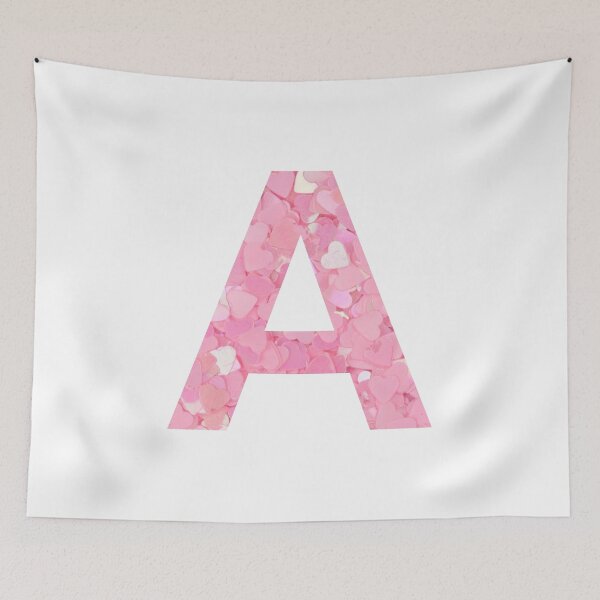 Item preview, letter a pink designed and sold by lucreziaa.