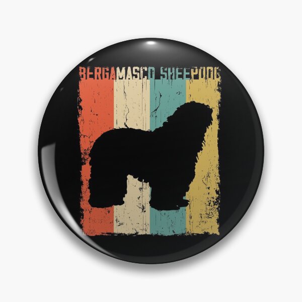Item preview, bergamasco sheepdog Vintage Retro Classis Dog Lover Gift designed and sold by rafaeltto.