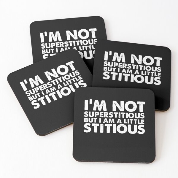 Item preview, I'm Not Superstitious But I Am A Little Stitious Novelty Gift  designed and sold by Akmloza.