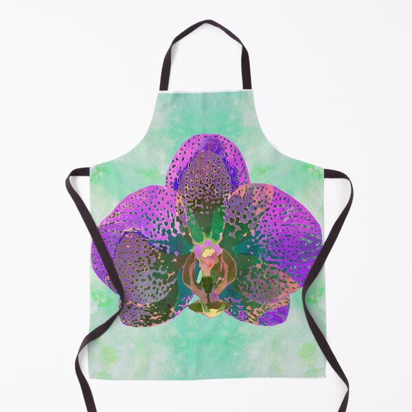 Item preview, Watercolor Orchid Portrait #2 | Floral Art Print | Purple Green designed and sold by AndreaHelmArt.