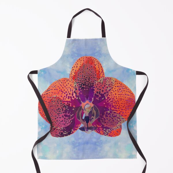 Item preview, Watercolor Orchid Portrait #2 | Floral Art Print | Scarlet Purple designed and sold by AndreaHelmArt.