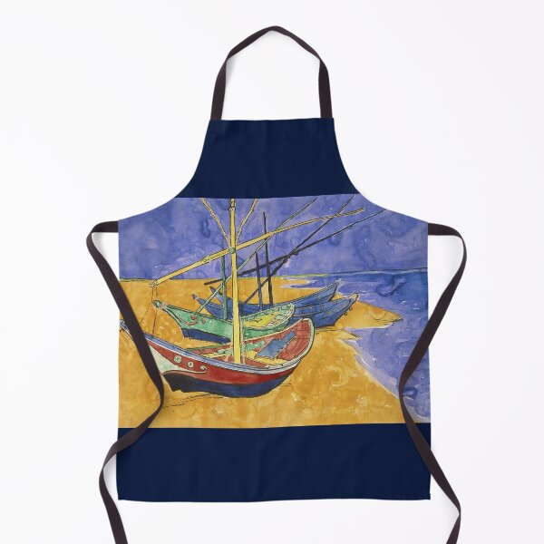 Item preview, Vincent van Gogh - Fishing Boats on the Beach at Saintes - Maries designed and sold by vakashop.