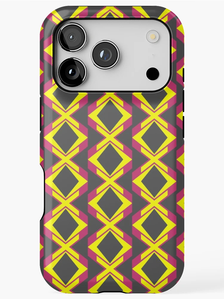 Thumbnail 1 of 4, iPhone Case, Geometric Pattern Design 17 designed and sold by Patternsdesign.