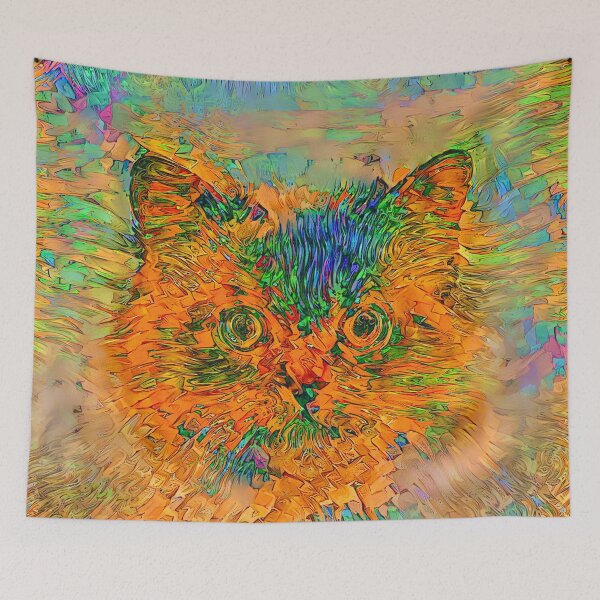 Item preview, Abstractions of abstract abstraction of cat designed and sold by blackhalt.