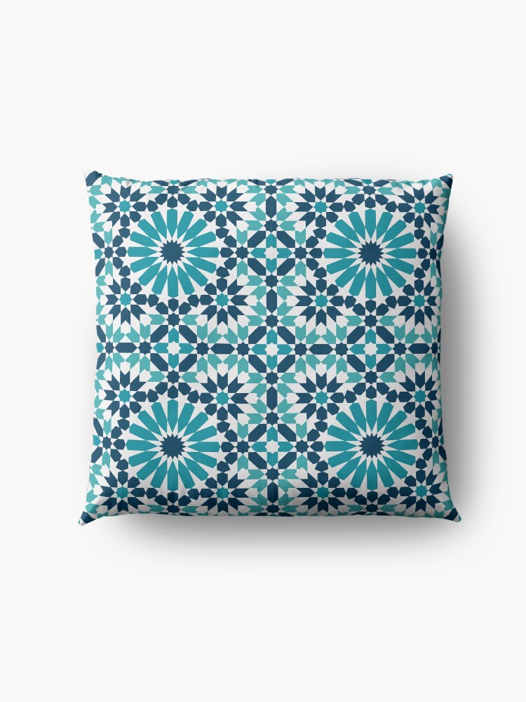 Alternate view of Moroccan tiles 4 Floor Pillow